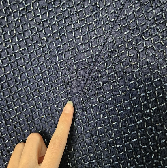 Mac Duggal Navy Bugle Bead Long Sleeve Sheath Formal Gown NWT Size 6 - Picture 13 of 16